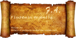 Fischbein Arabella névjegykártya